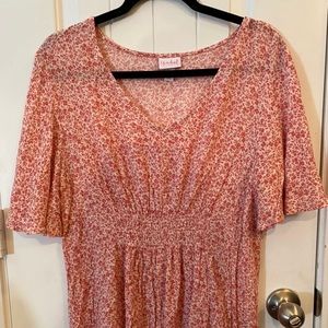 Ingrid & Isabel Floral Maternity Top XL
